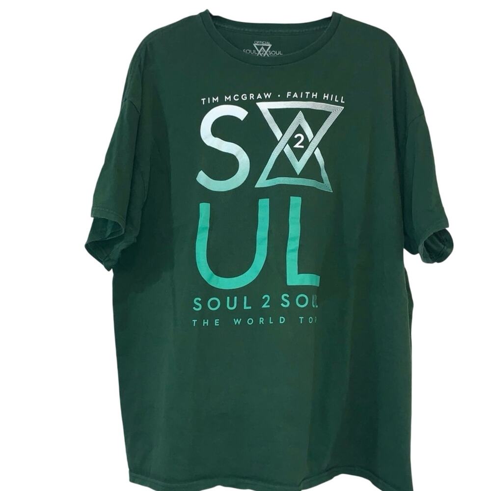 Tim McGraw Faith Hill Soul2Soul Tour Shirt 2XL 2017 Concert Double Sided Country